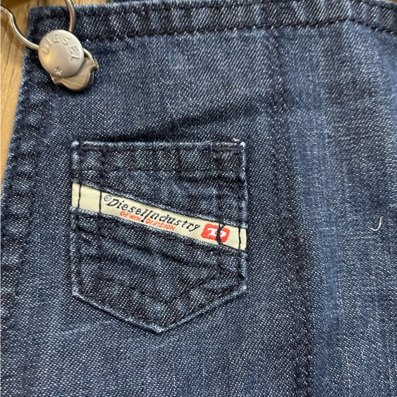 Diesel Y2K Tulle Skirt Jean Overalls Infant Girl’s 24M Navy Blue - Picture 3 of 4